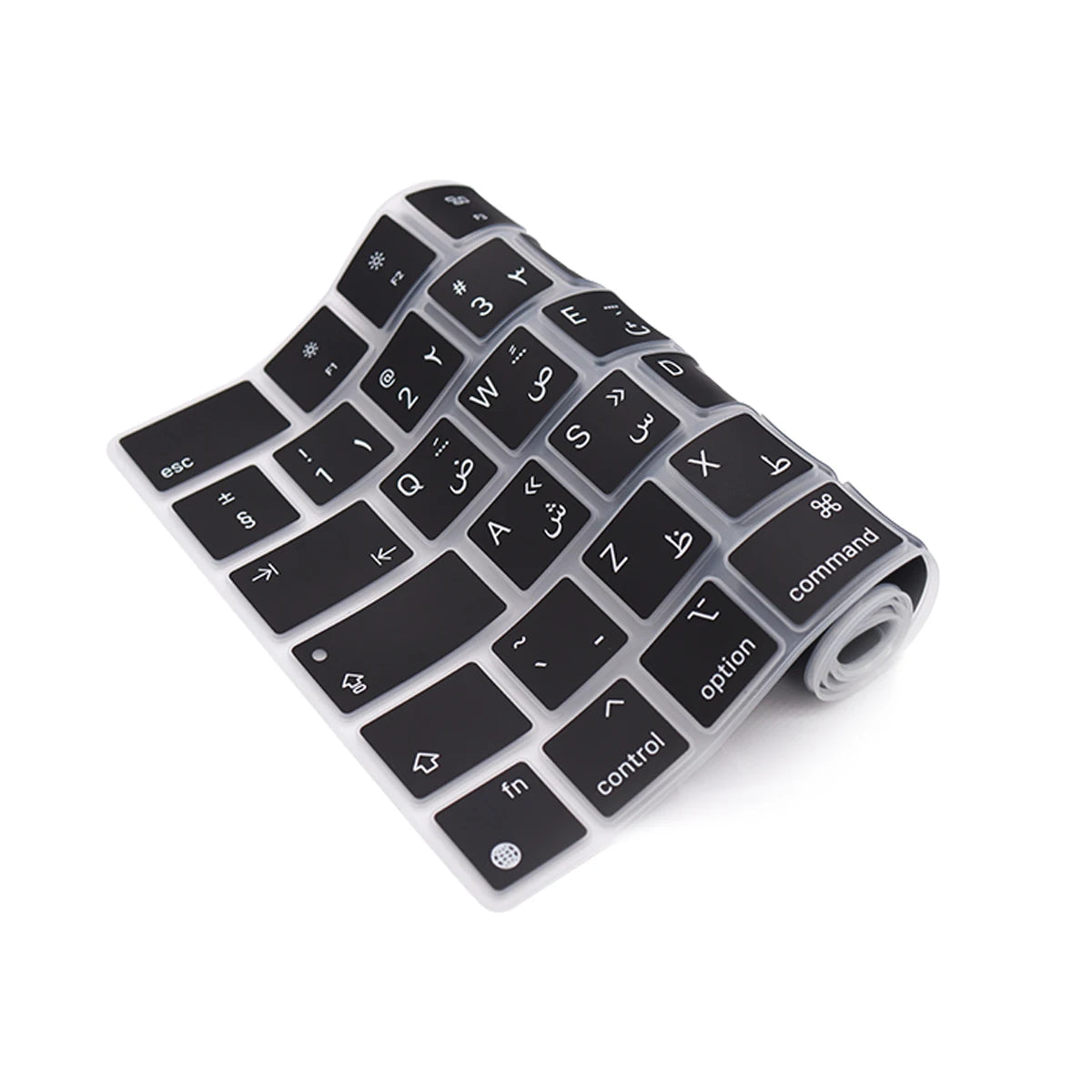 Arabic language keyboard skin for MacBook air15/pro14 pro16 M4/M3/M2/M1 waterproof dust UK key silicone keyboard protector cover