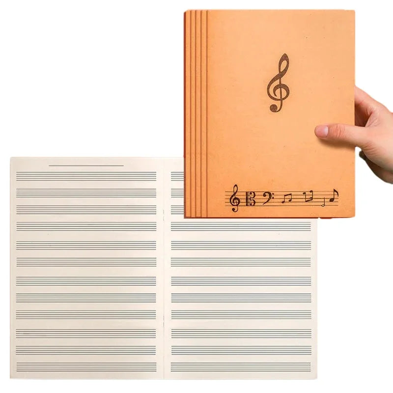 1pc 18Pages Music Sheet Spiral Notebook Manuscript Paper Exercise Book Record Paper Piano Guitar Musical Notebooks