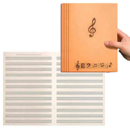 1pc 18Pages Music Sheet Spiral Notebook Manuscript Paper Exercise Book Record Paper Piano Guitar Musical Notebooks