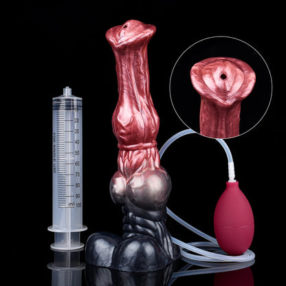 NNSX Horse Squirting Anal Plug Dildo Ejaculation Penis with Strong Sucker G-spot Stimulation Silicone Erotic Sex Toys For Woman
