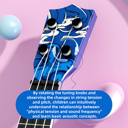 Newly Launched Strumming Ukulele, Beginner-Friendly Toy Guitar Instrument for Kids, New Year's Gift for Children