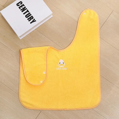 Baby Grooming Bib for Toothbrushing Stain Resistant Toddler Eating Smock Washable Kids Feeding Apron with Snaps Soft