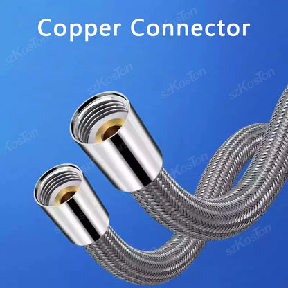 Bathroom Nylon High Pressure Flexible Smooth 1.5/2.0 Meter Shower Hose Flexible Handheld Anti Winding GI/2 Universal Pipe Tube
