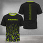 Men's outdoor hiking T-shirt 3D printed design rock climbing cross-country running Drifit camping clothes fashionable