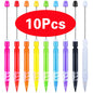 10-100Pcs Beaded Pencil HB Writing Beaded Pencil DIY Beadable Pencils Bead Pencil