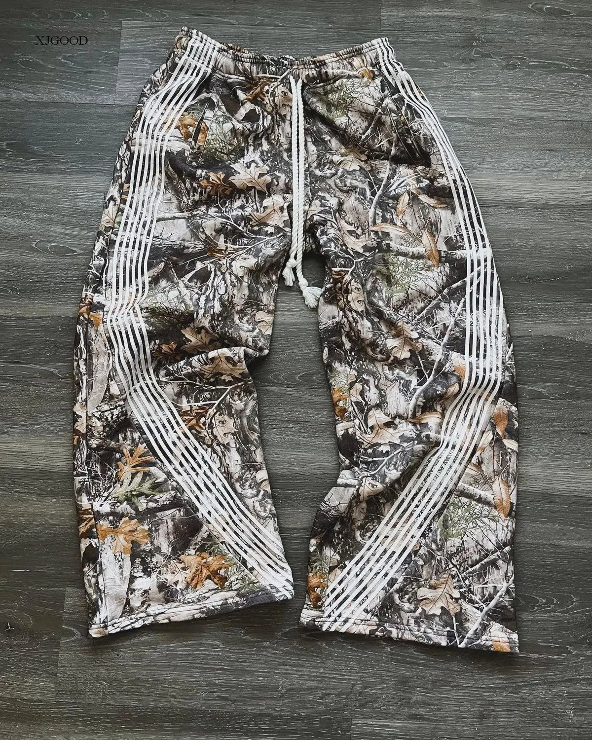 Man Spring Autumn Baggy Pants Cargo Streetwear Joggers Y2k Camouflage Trousers Korean Hip Hop Drawstring Sports Pants