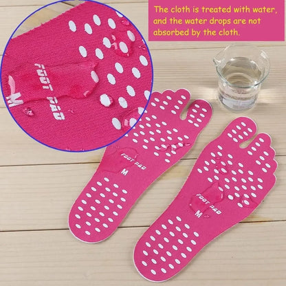 Non-slip Beach Adhesive Anti Slip Invisible Foot Pads Insulation Protection Mats Barefoot Stick Insoles Footpads Sticker Shoes
