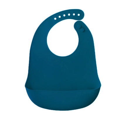 1PC Portable Baby Silicone Bib Ultra-thin Silicone Drool Bag Waterproof And Easy To Clean A Bib For Feeding Children And Infants