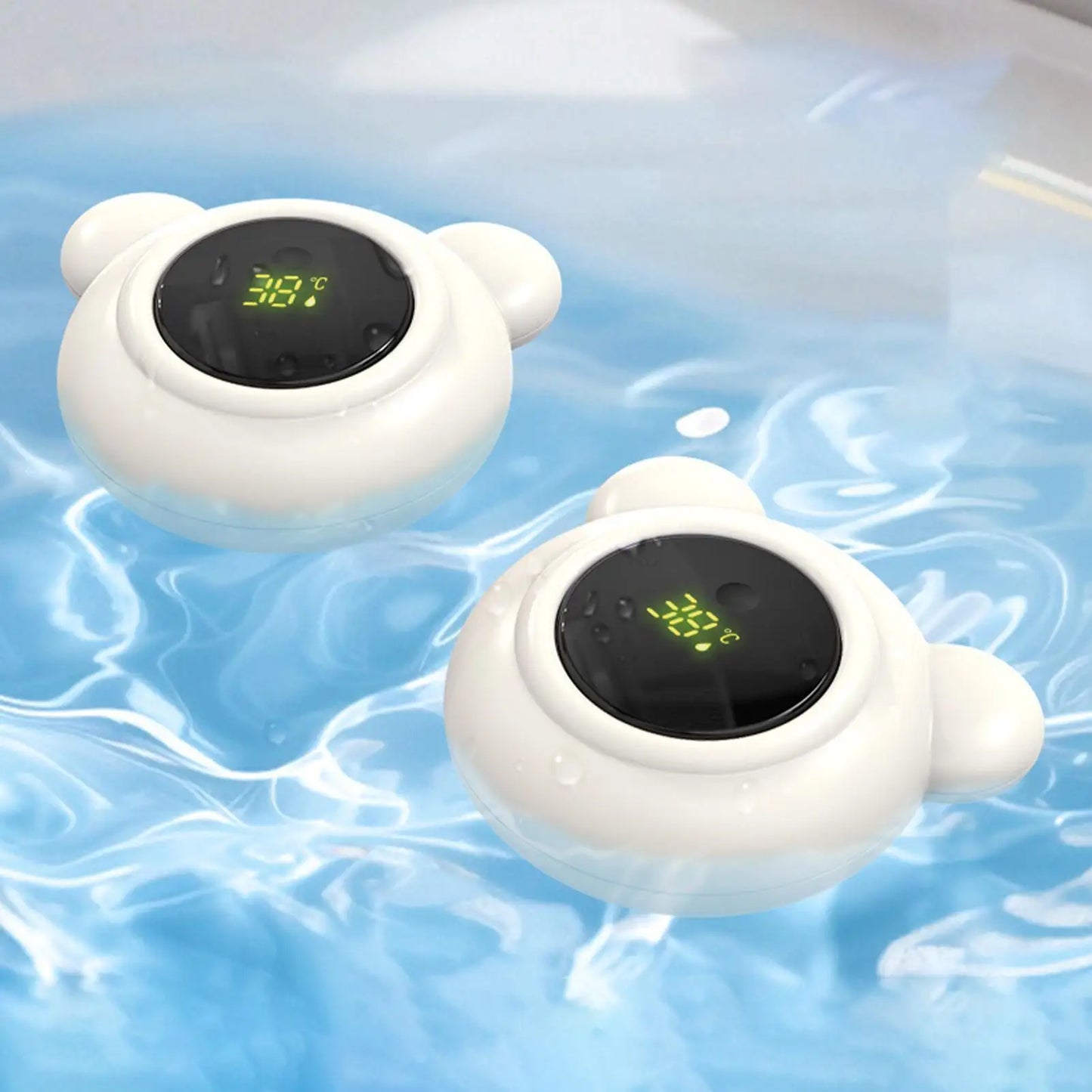 Baby Bath Thermometers Digital Safe Bath Water Thermometers With LED Display Toddler Care Tool for Travel Nursery Pediatric