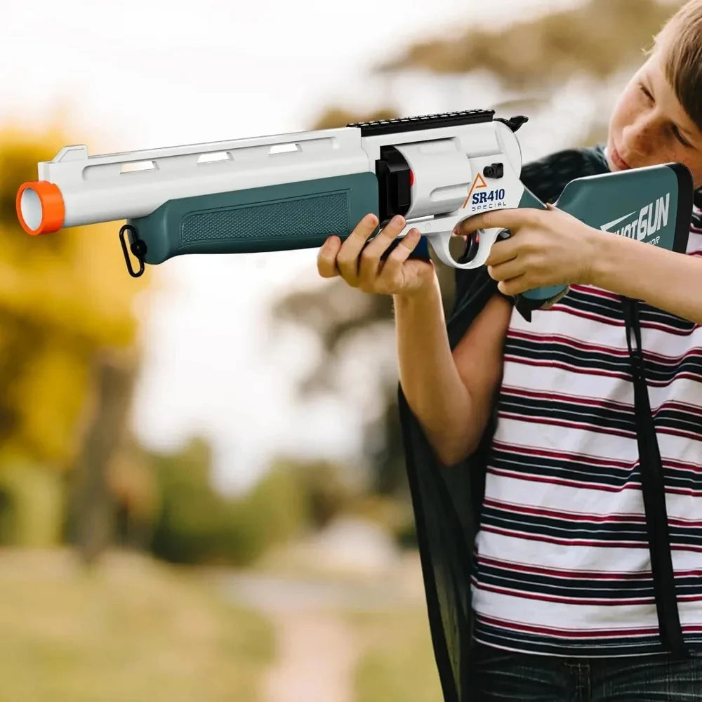 Revolver Toy Guns Shell Throwing Soft Bullet Launcher Outdoor CS Shotgun Shooting Game Model Toy for Children Kids Christmas