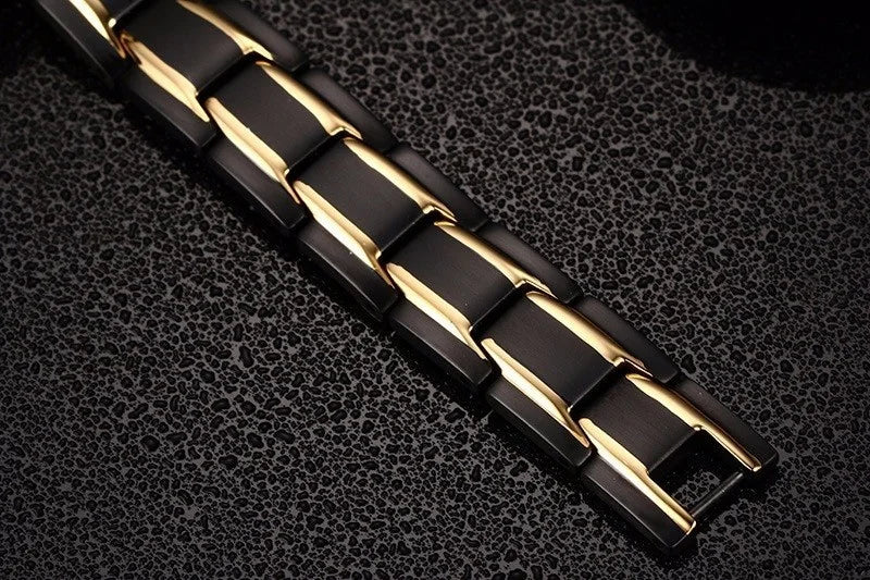 Hot Sale Luxury Fashion Health Energy Bracelet Men Stainless Steel Bio Magnetic Anti-fatigue Anti-radiation Bracelets Jewelry