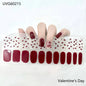 20/22Tips UV Semi cured Gel Nail Stickers Waterproof Long Lasting Full Gel Nail Wraps Press On Nail Decal DIY Manicure