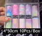 10Rolls Lacce Flower  Nail Foils Transfer Paper  Nail Art Stickers  Manicure Set Decal  Nails Decoration