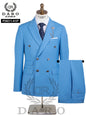 DAROuomo 2026 Men's Slim Fit Formal Business Suit 2Pcs Set - DR8211 (Jacket + Pants) for Work Wear