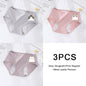 3PCS/set Women's menstrual briefs large flow postpartum water absorption leakproof briefs women's pure cotton menstrual briefs