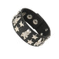 New Punk Dark PU Bracelet For Women Men Hip Hop Rock Chain Multi Layered Bracelet Trend Retro Gothic Jewelry Dancer Accessories