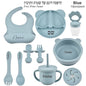 Baby Feeding Set Suction Cup Bowl Personalized Children's Tableware Set Baby Biting Toy Fruit Bear Plate Bowl Infant Cup Feeder