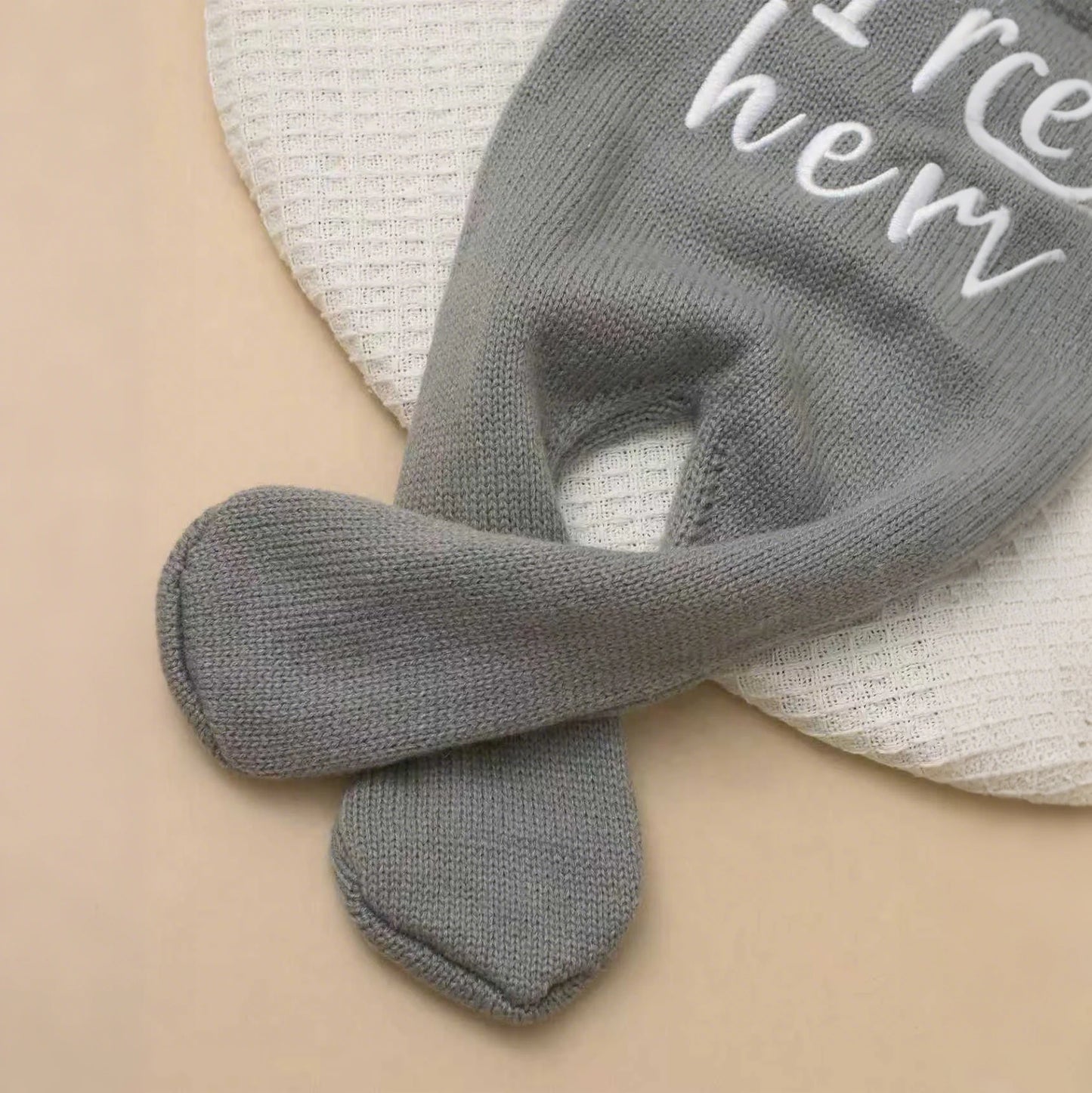 Ylsteed "Hello" Embroidery Knitting Newborn Birth Announcement Outfits Footed Jumpsuit Baby Boy Girl Photography Props Newborn