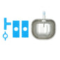 5/10Pcs Rabbit Water Bowl Farm Rabbit Automatic Drinker Rabbit Cage Fix Cup Stainless Steel Plastic Drinking Bowl