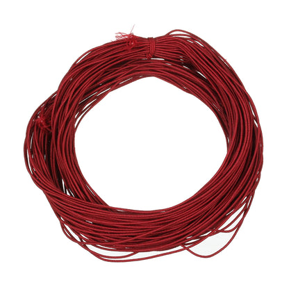 Apx 25 Yards 1mm Fabric Crafting Cords DIY Bracelets Braided Elastic Cord Beading Threads Stretch String for Jewelry Making