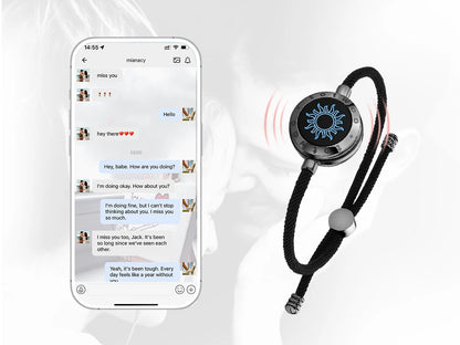 Totwoo Touch Single Bracelet - Long Distance Touch Bracelet Light up and Vibration Relationship Love Baracelet Smart Jewelry