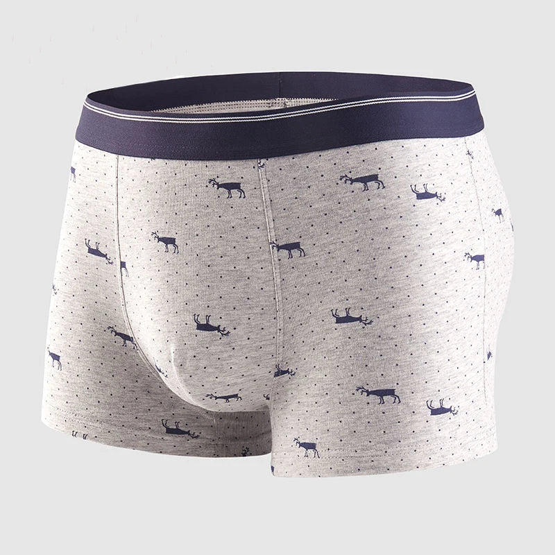 4pcs Men's Panties Sexy Shorts Cotton Underwear Male Breathable Boxers Solid Boxershorts Brand Underpants