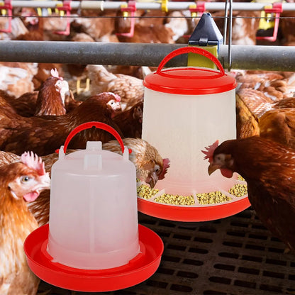 Chicken Poultry Feeder And Waterer Water Food Dispenser Automatic Chicken Chick Waterer Feeding Bucket Container Farm Supply