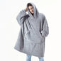 Winter Fashion Leisure Simple Hooded Sweater Warm Thick Hoodie Women Fleece Blanket With Sleeve Pocket Harajuku Trend Streetwear