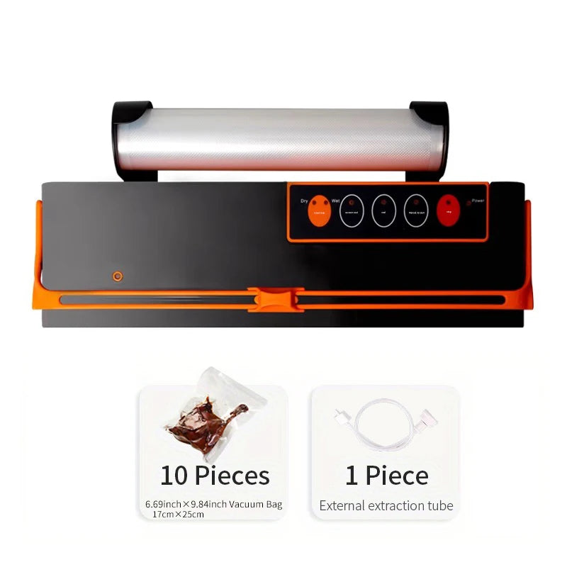 AGASHE Food Vacuum Sealer Machine, Degasser Vacuum Packer for Products with Cutter, Double Pump Air Packaging Machine for Kitche
