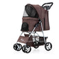 Pet Stroller Luxury Folding Dog Stroller Outdoor Pet Trolley Carrier Travel Large Wheels