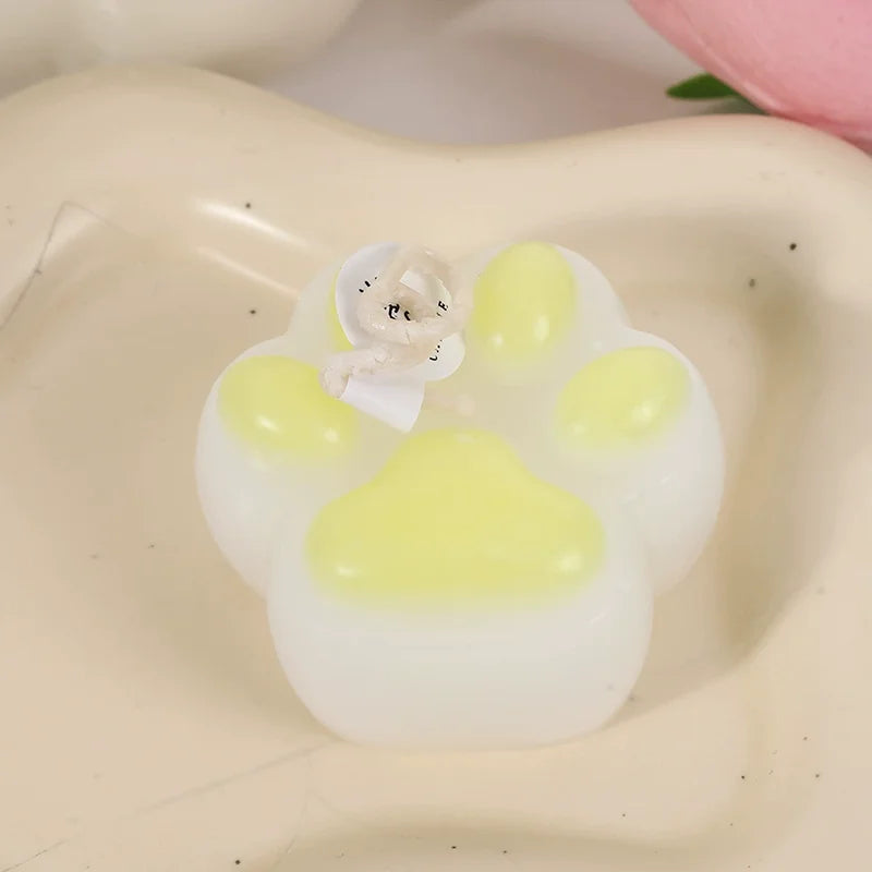 Cat Paw Shaped Scented Candle Handmade Decor For Pet Birthday Valentine Wedding Souvenir Diy Home Party Ornament Gift