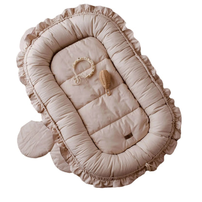 Wind Lace Cotton Baby Crib Mid Bed Baby Anti Startle Newborn Biomimetic Bed Portable Sleeping Bed