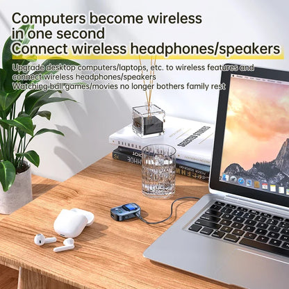 VIKEFON Car AUX Bluetooth Audio Receiver Transmitter TF Card Jack RCA Airplane Wireless Adapter Mic for TV PC Headphone Speaker