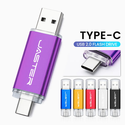 TYPE-C Pen Drive 128GB USB Flash Drive 64GB USB-C Memory Stick Creative Gift Pendrive 32GB U Disk 16GB for Phone USB Stick 8GB