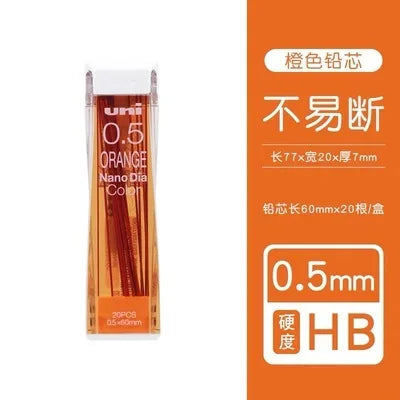 Uni Colorful Pencil Leads Refill 0.5mm HB Nano Dia 202NDC for Mechanical Pencil Japan