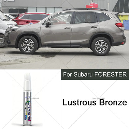 For Subaru Forester Car Paint Repair Pen Touch Up Scratch Remover DIY Auto Accessories Black White Blue Red Silver Bronze Green