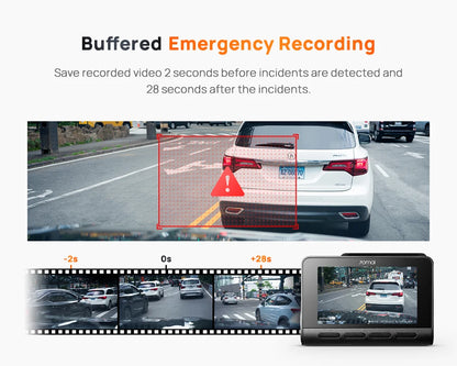 70mai 4K Dash Cam A810 Front Rear Set Suppor 4G Module LTE UP04 Remote Control GPS ADAS Car DVR 70mai A810 Car DVR