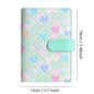 A6 PU leather binder economy 6-ring notebook, stylish design, personal notebook binder cover, can be used for cash budget storag
