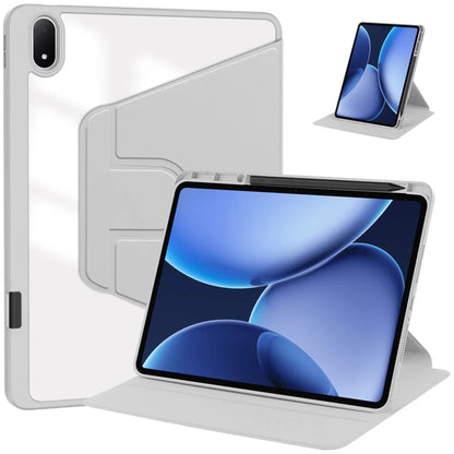 Tablet Case For OnePlus Pad 3 2Pro Oppo Pad 4 4Pro 13.2 IN with Pen Holder 360° Rotating Clear Hard Stand Flip  Shockproof Cover