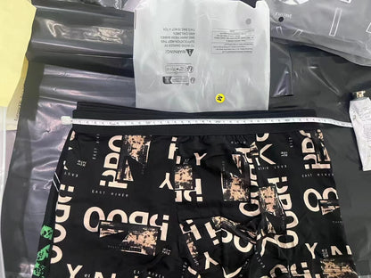 4/10piece Men's European And American Size Printed Fashionable Underwear Comfortable Plus Size Boxer Shorts Casual Sports Shorts