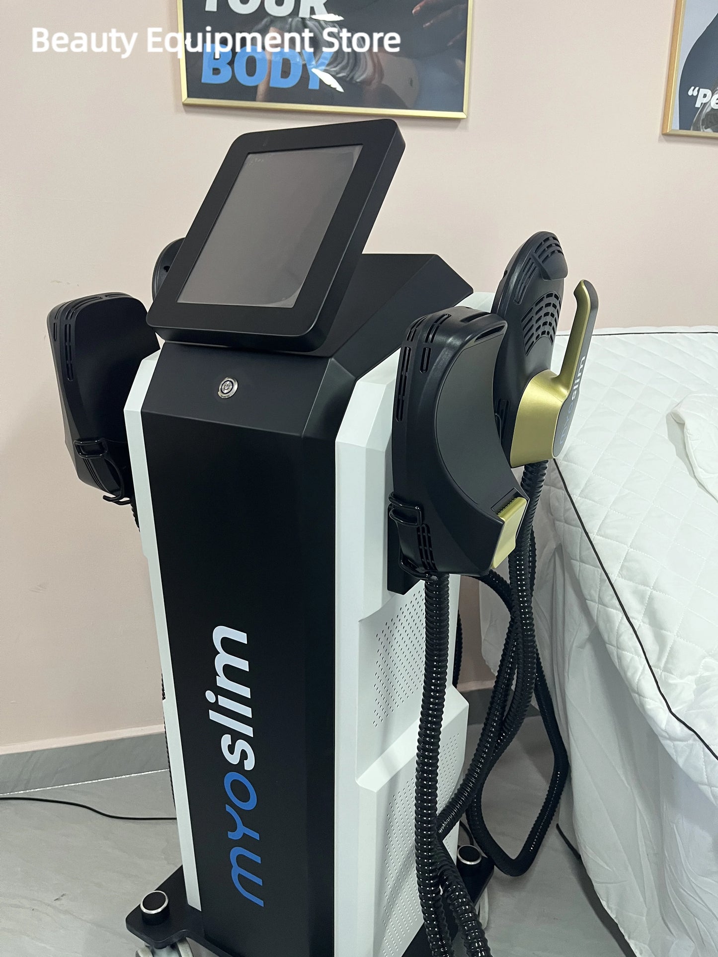EMS Body Sculpt Machine RF Sculpting Weight Loss Burning Fat Slimming Muscle Equipment Stimulation 6500W HI-EMT MYOslim