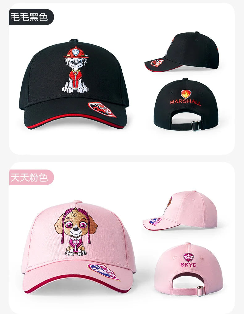 Genuine Paw Patrol Baseball Cap Cartoon Character Outdoor Sports Hat Cute Comfortable Sunscreen Mesh Caps Children's Party Gift