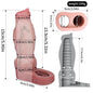 FAAK Silicone Penis Sleeve Ring Realistic Hollow Dildo Size S M Dildo Sheath Delay Ejaculating Cock Enlarger Sex Toys For Men