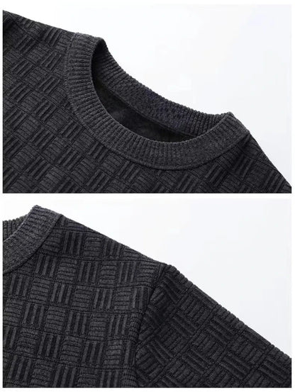 Men's 100% pure Mink Cashmere Sweater O-Neck Pullovers Knit Large Size Mink Sweater Winter Male Tops Long Sleeve Jumpers 4XL