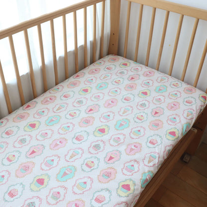 Baby Crib Fitted Sheet Newborns Bed Linen Children Cotton Cot Mattress Cover Protector For Toddler 130x70cm Allow Custom Size