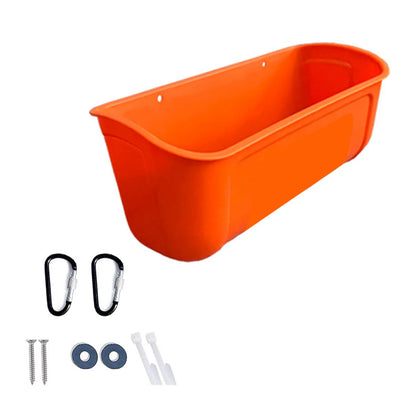 1Pc Large Hanging Chicken Feeder Large Capacity for Farm Poultry Ducks Geese Geese Goat Automatic Feeding Drinking Trough