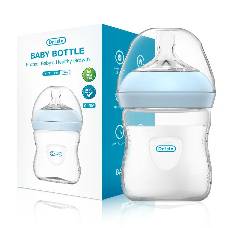 Baby PP Bottle 150/240/330ML Newborn Baby Bottle with Handle Milk BottleFeeding Baby Bottles Newborn Feeding Supplies BPA-Free