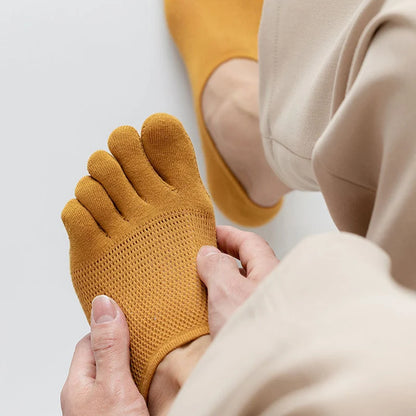 3 Pairs/lot Men's Socks Breathable Sweat Novelty Toe Socks Fashion Casual Breathable Finger Boat Sock High Quality Sox for Male