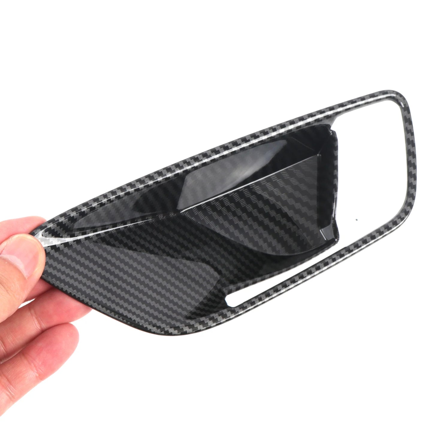 For Ford Puma 2019-2025 Car Inner Door Handle Cover Trim Decor Overlay ABS Carbon Fiber Style Interior Accessories 4PCS