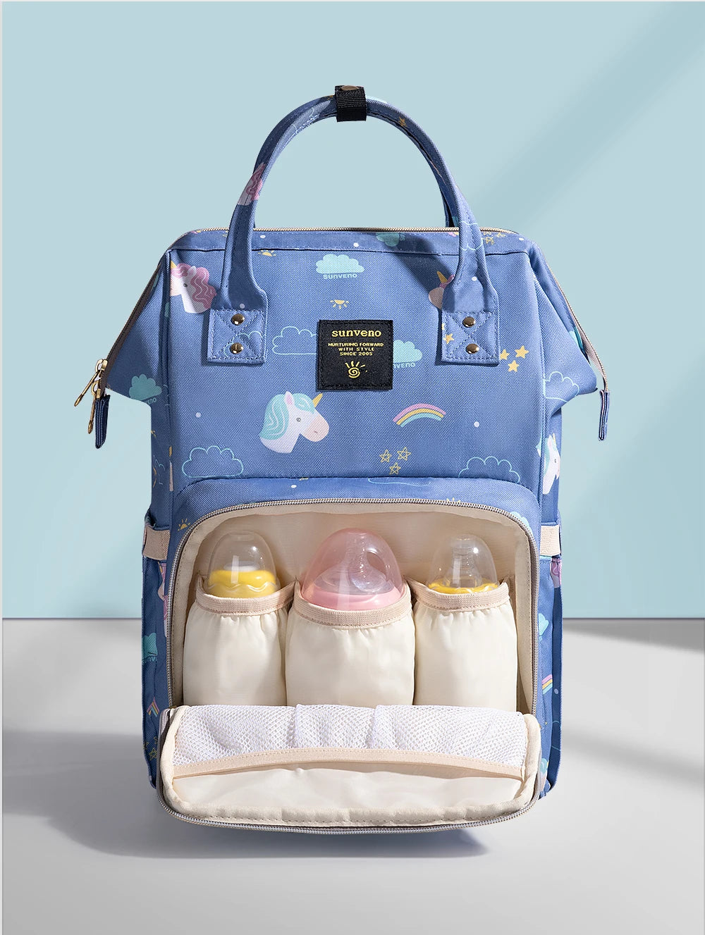 Sunveno Original Diaper Bag Travel Baby Bags Mommy Backpack Organizer Nappy Maternity Bag Mother Kids